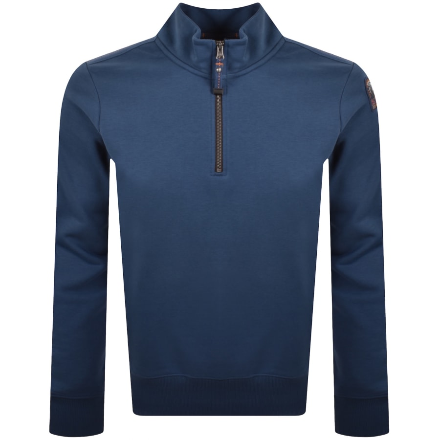 Image number 2 for Parajumpers Broad Peak Zip Sweatshirt Blue