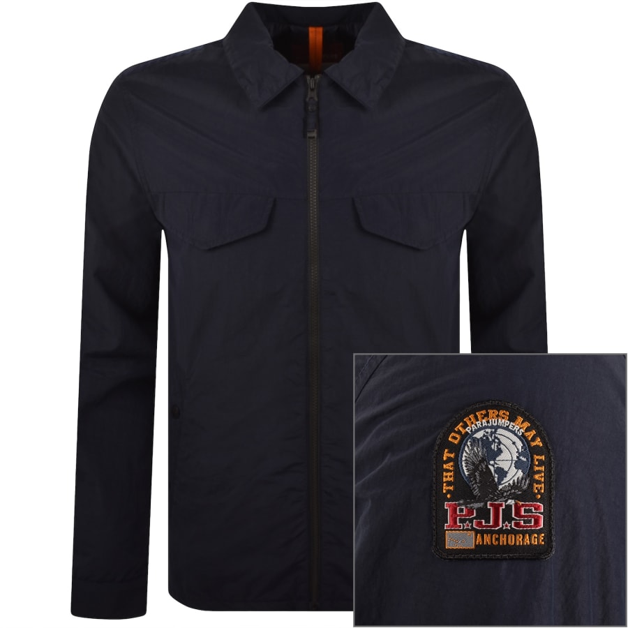 Image number 1 for Parajumpers Evander Overshirt Navy