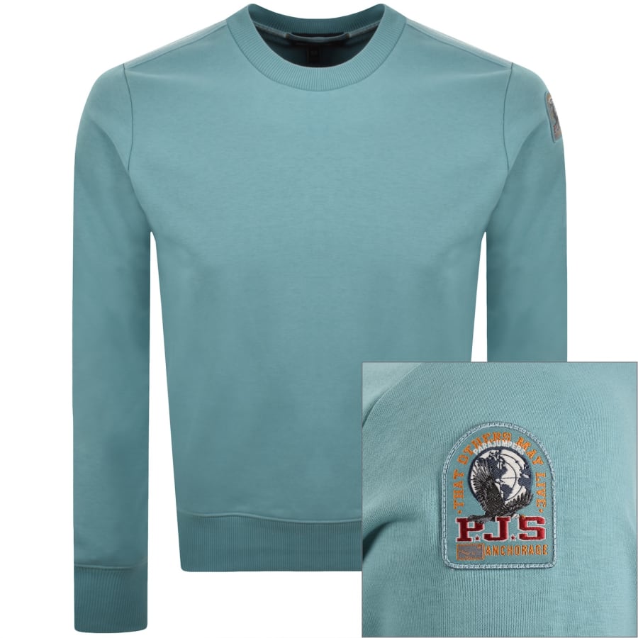 Image number 1 for Parajumpers K2 Sweatshirt Aqua Blue