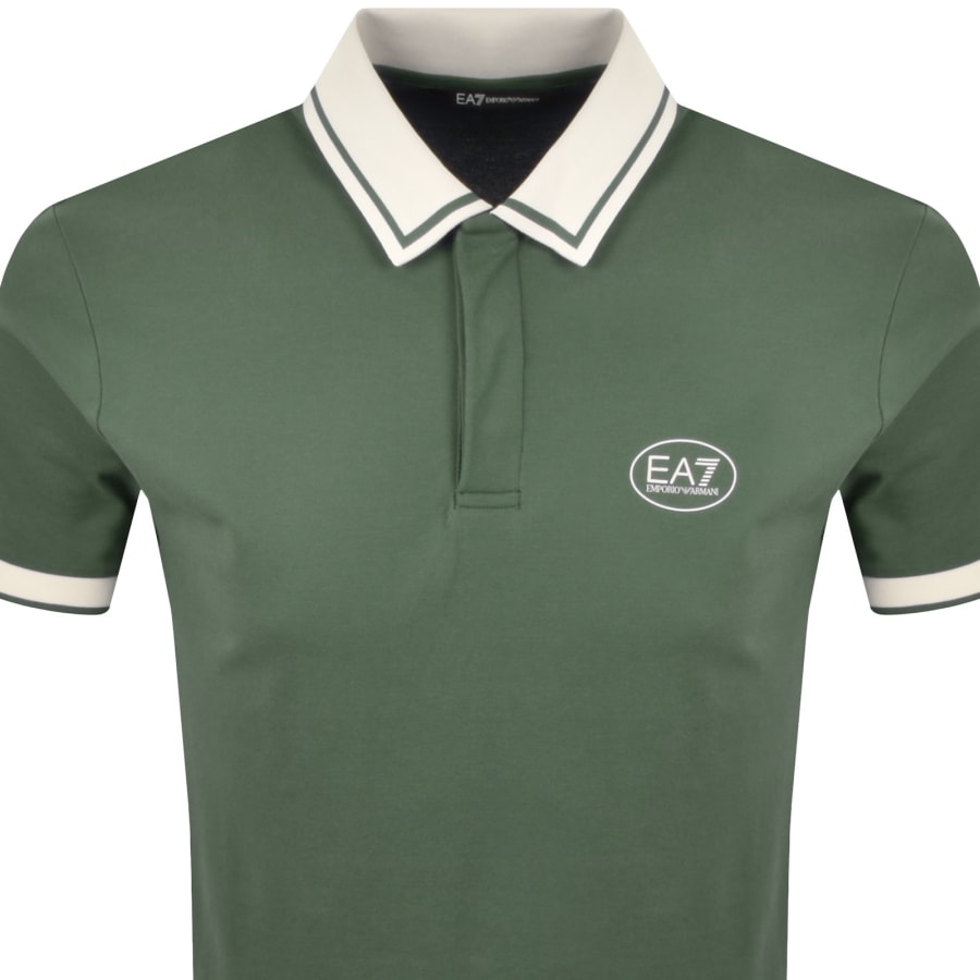 Image number 2 for EA7 Emporio Armani Logo Polo Green