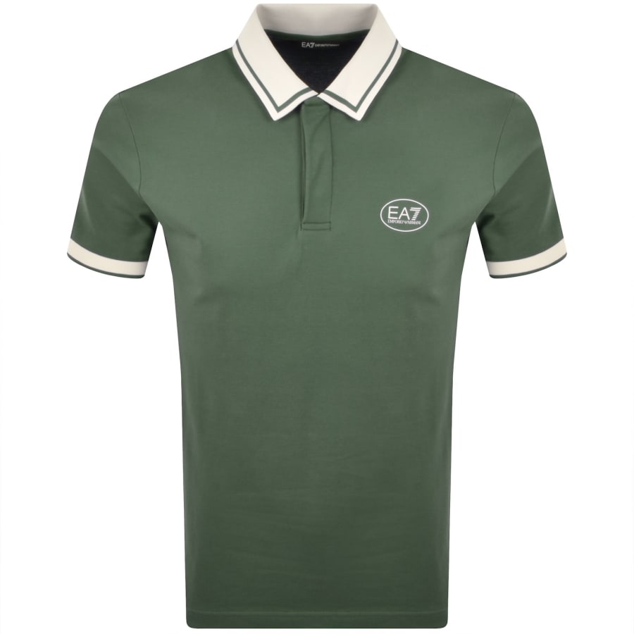 Image number 1 for EA7 Emporio Armani Logo Polo Green
