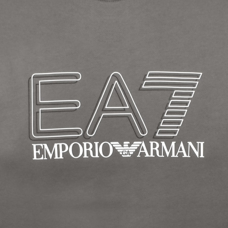 Image number 3 for EA7 Emporio Armani Logo Sweatshirt Grey