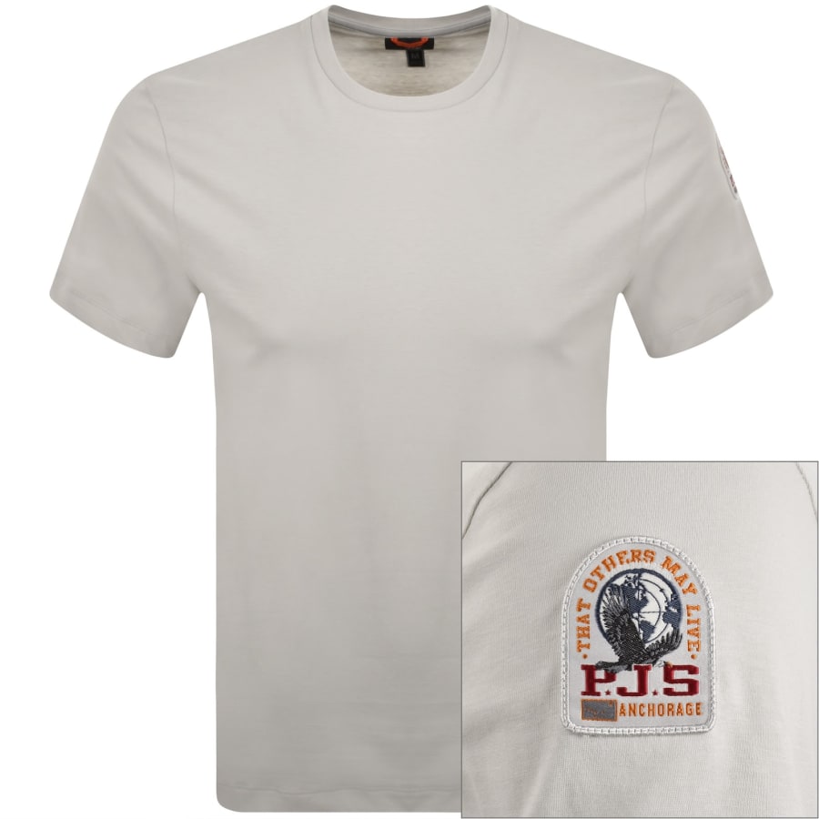Image number 1 for Parajumpers Shispare T Shirt Grey