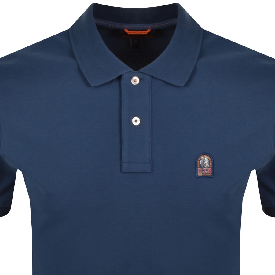 Image number 2 for Parajumpers Wellington Polo T Shirt True Blue