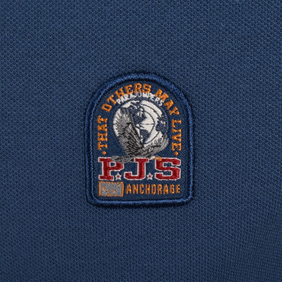 Image number 3 for Parajumpers Wellington Polo T Shirt True Blue