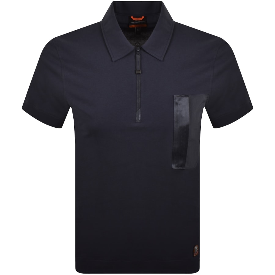 Image number 2 for Parajumpers Bordley Polo T Shirt Ink Blue