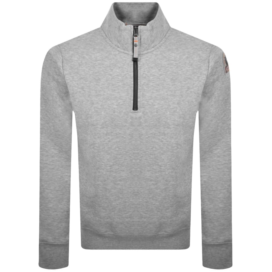 Image number 2 for Parajumpers Broad Peak Zip Sweatshirt Grey