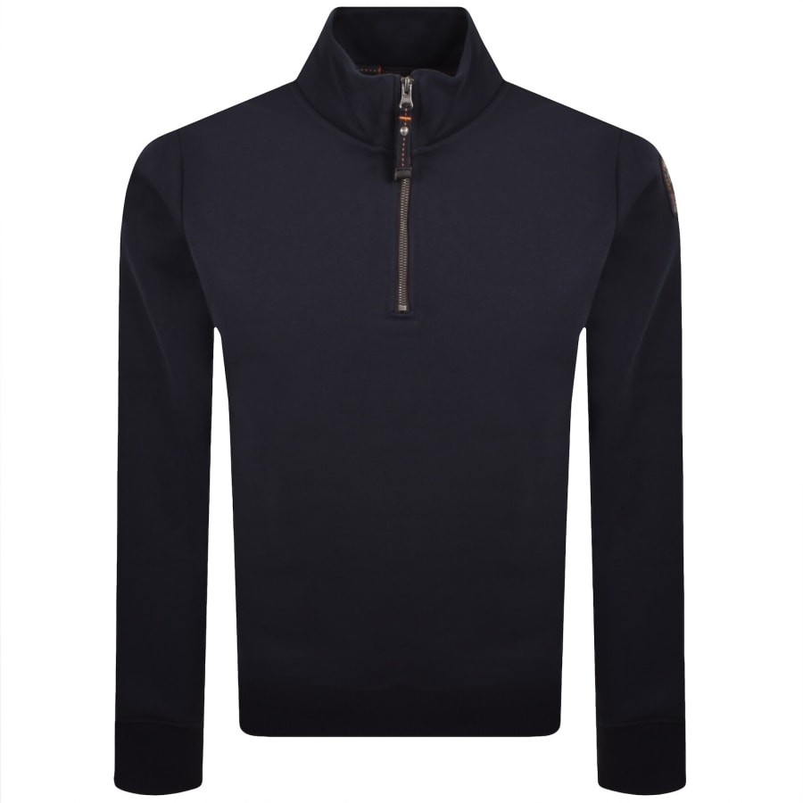 Image number 2 for Parajumpers Broad Peak Zip Sweatshirt Navy