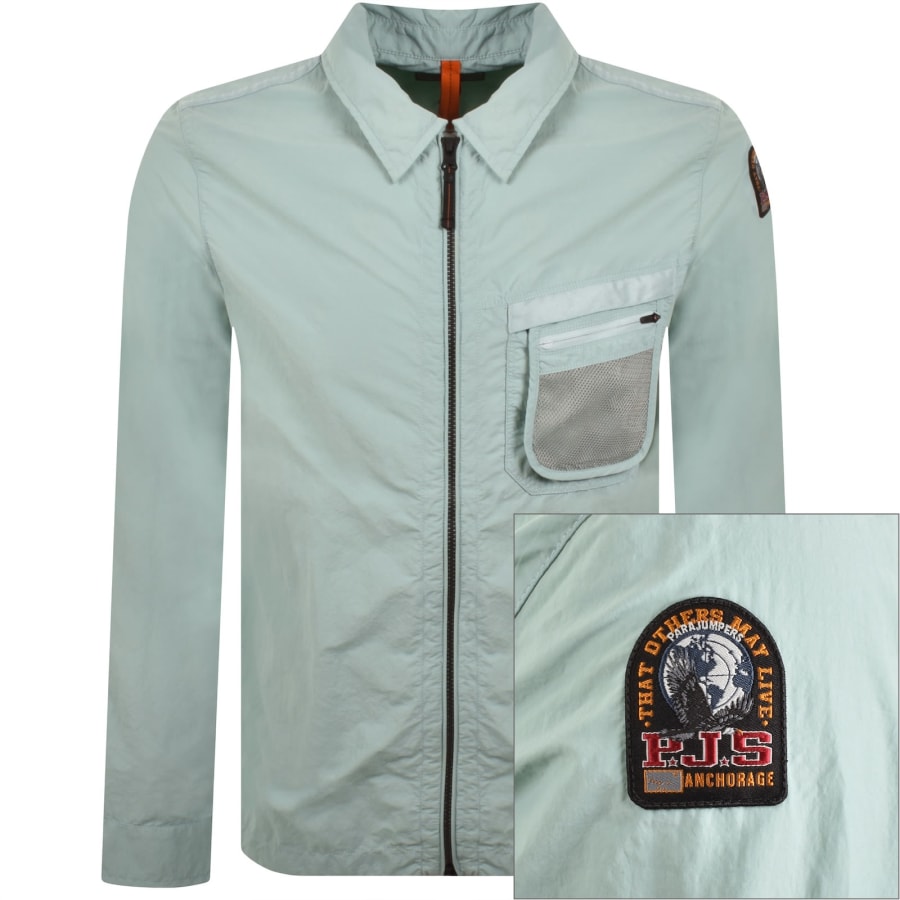 Image number 1 for Parajumpers Wymond Overshirt Mineral Green