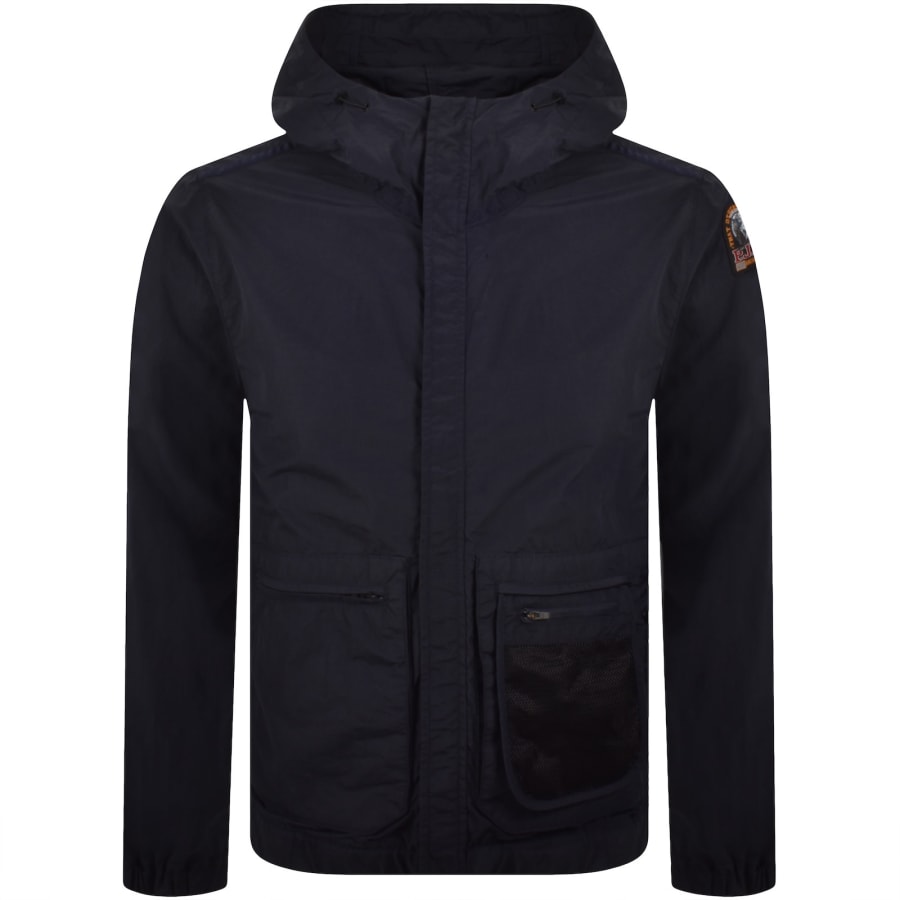 Image number 2 for Parajumpers Rube Hooded Jacket Navy