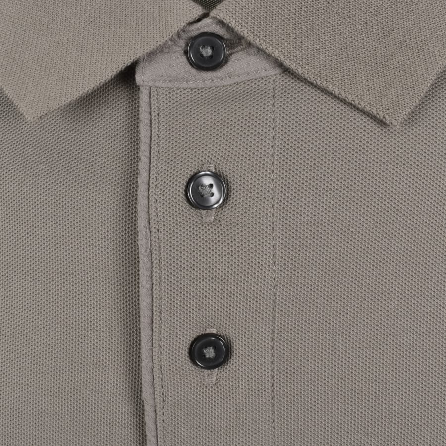 Image number 4 for Emporio Armani Short Sleeved Polo T Shirt Grey