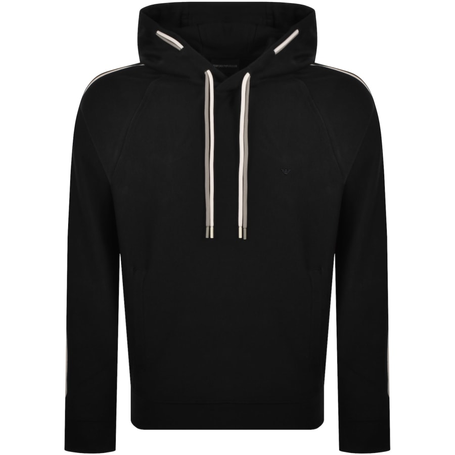 Image number 2 for Emporio Armani Logo Hoodie Black