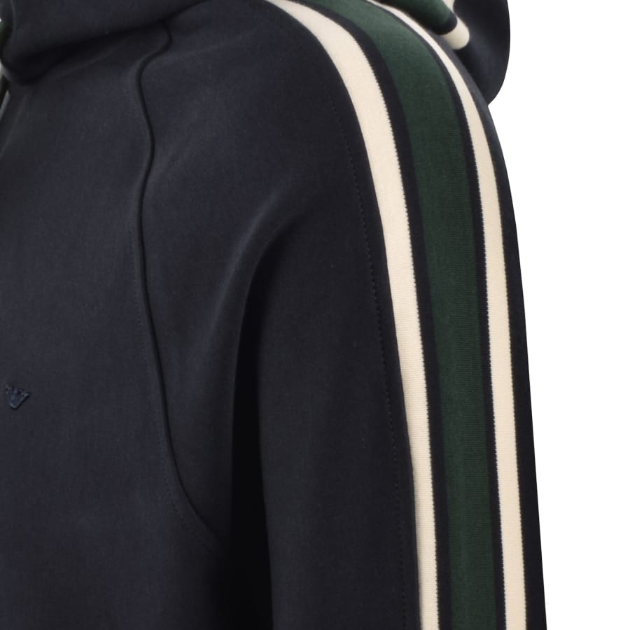 Image number 5 for Emporio Armani Logo Hoodie Navy