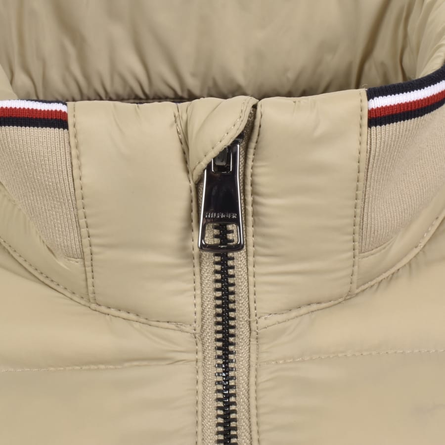 Image number 4 for Tommy Hilfiger Mix Media Jacket Beige