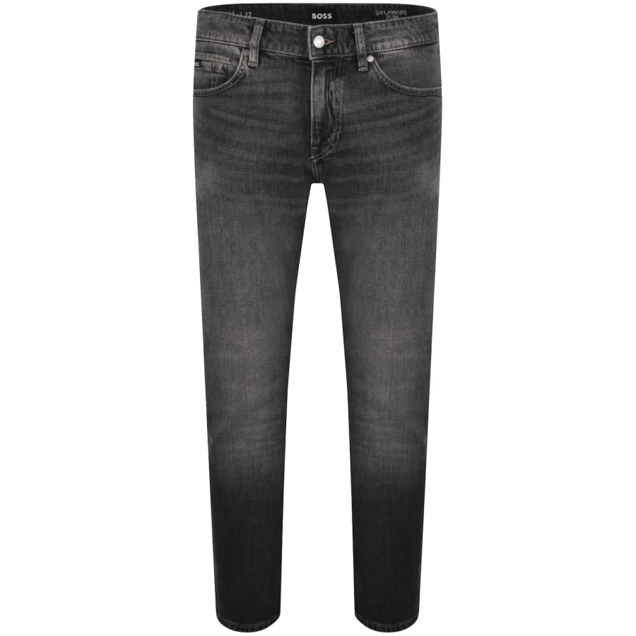 Image number 2 for BOSS C Delaware Slim Fit Jeans Dark Grey