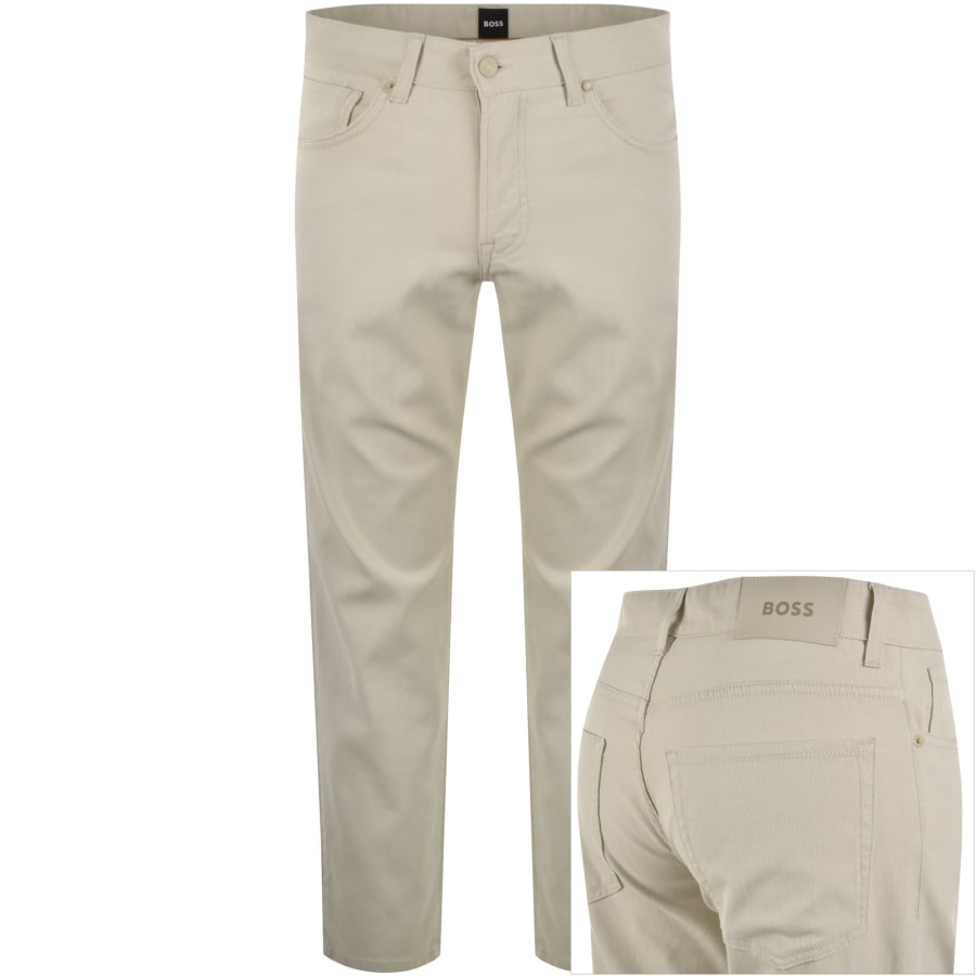 Image number 1 for BOSS Re Maine 5 Trousers Beige