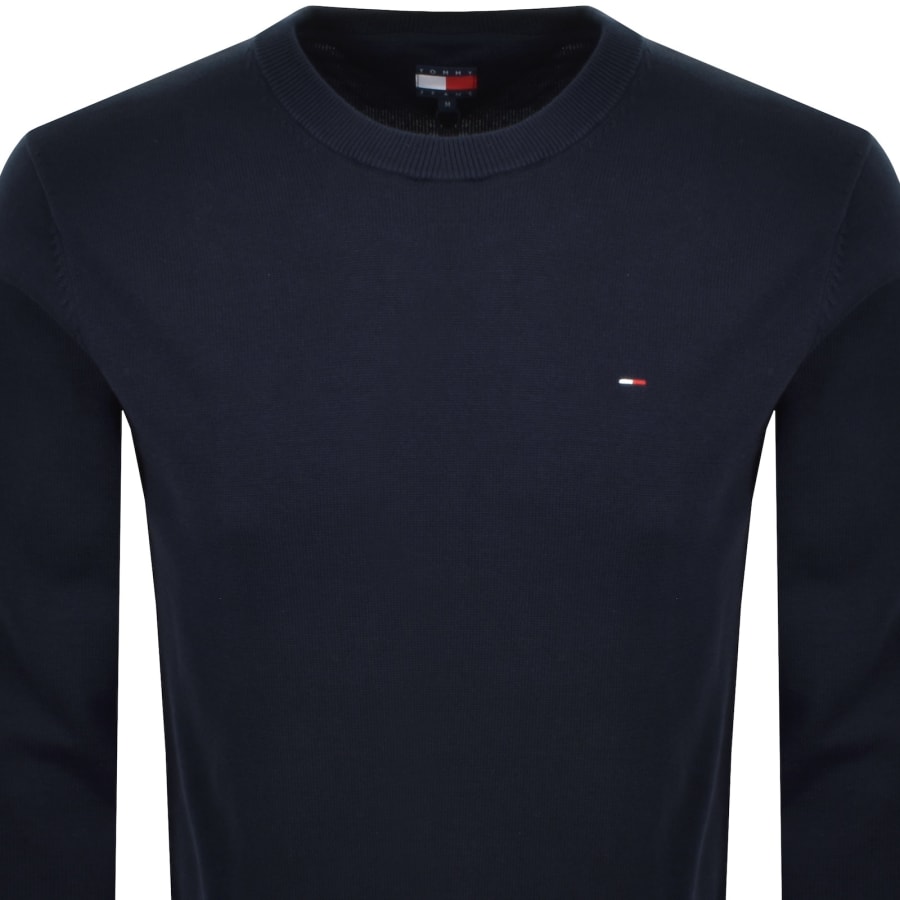 Image number 2 for Tommy Jeans Slim Fit Jumper Navy