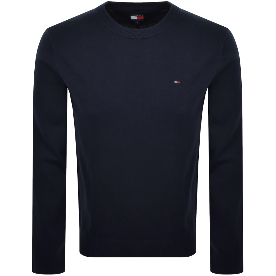 Image number 1 for Tommy Jeans Slim Fit Jumper Navy