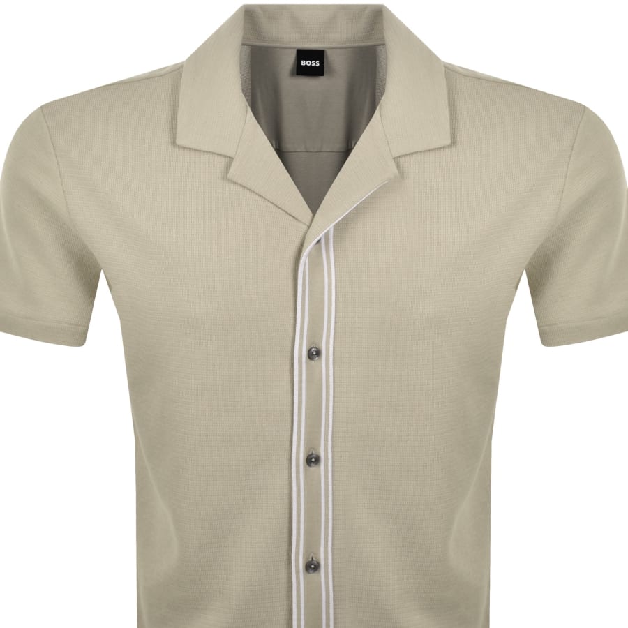 Image number 2 for BOSS Pasini 47 Knit Shirt Beige