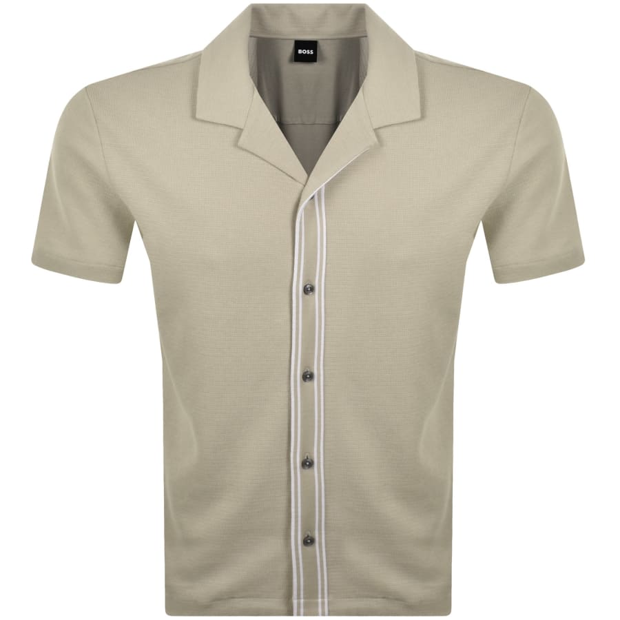 Image number 1 for BOSS Pasini 47 Knit Shirt Beige