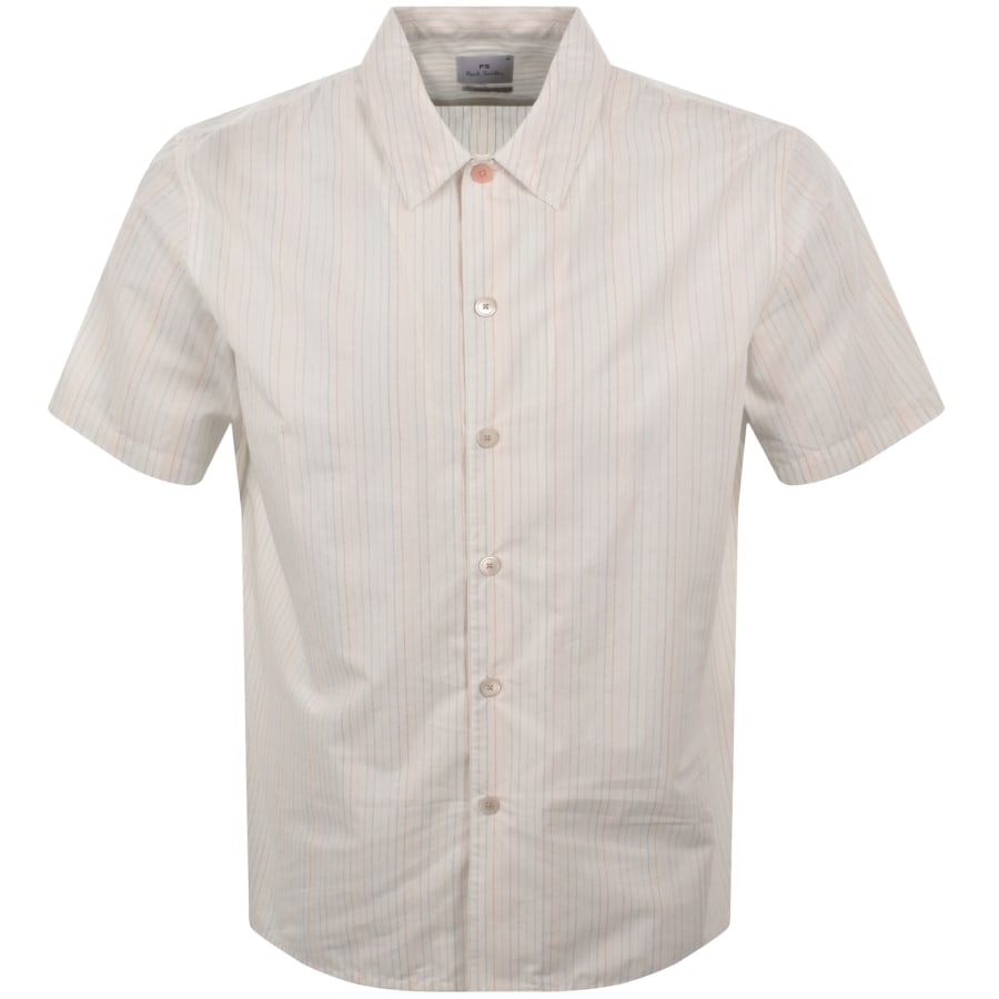 Image number 1 for Paul Smith Short Sleeve Shirt Cream