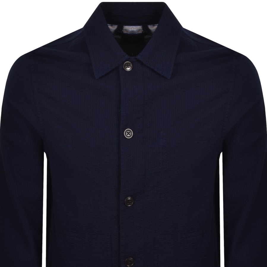 Image number 2 for Paul Smith Chore Overshirt Navy