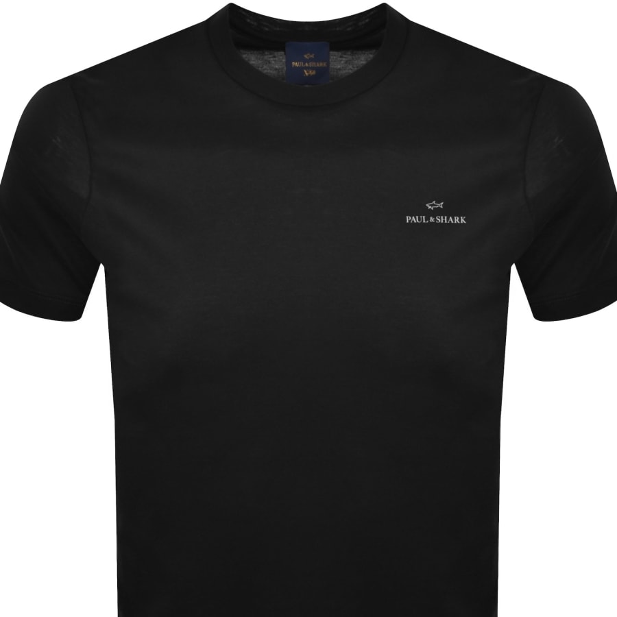 Image number 2 for Paul And Shark X-Soft Printed Logo T Shirt Black