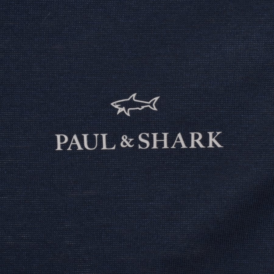 Image number 3 for Paul And Shark X-Soft Printed Logo T Shirt Navy
