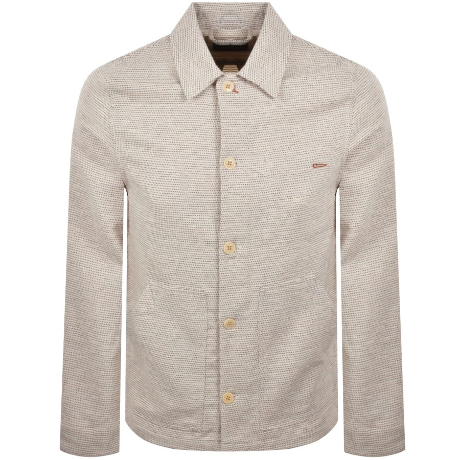 Image number 1 for Paul Smith Chore Overshirt Cream