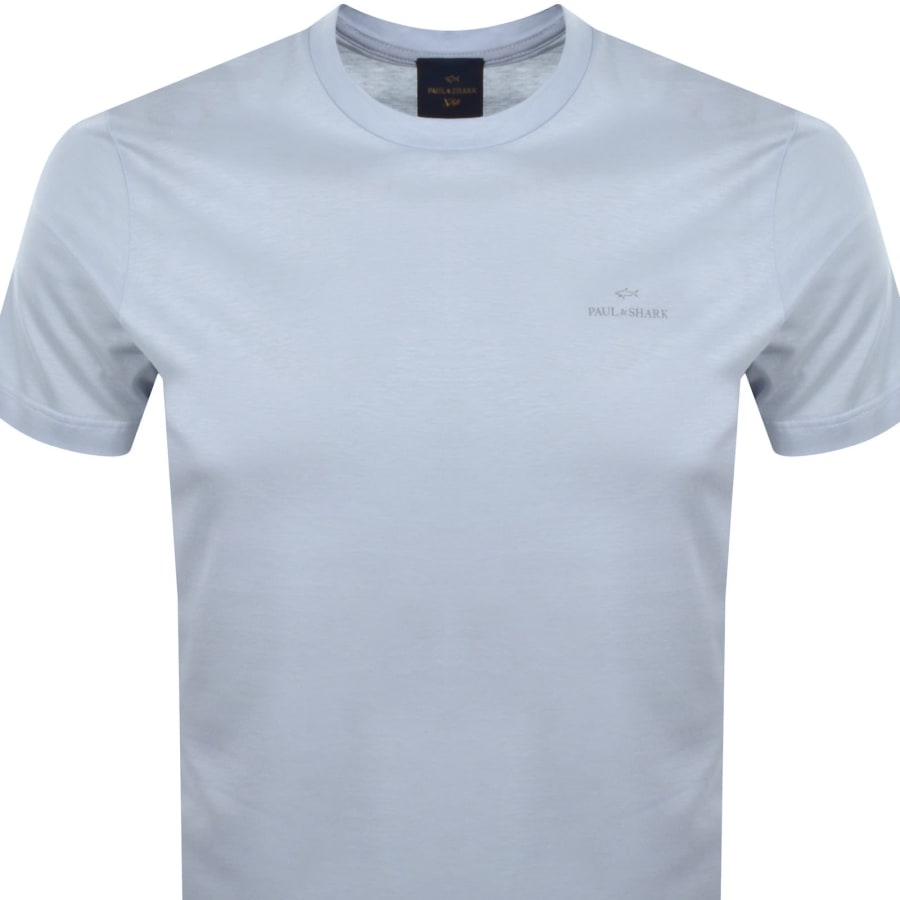 Image number 2 for Paul And Shark X-Soft Printed Logo T Shirt Blue