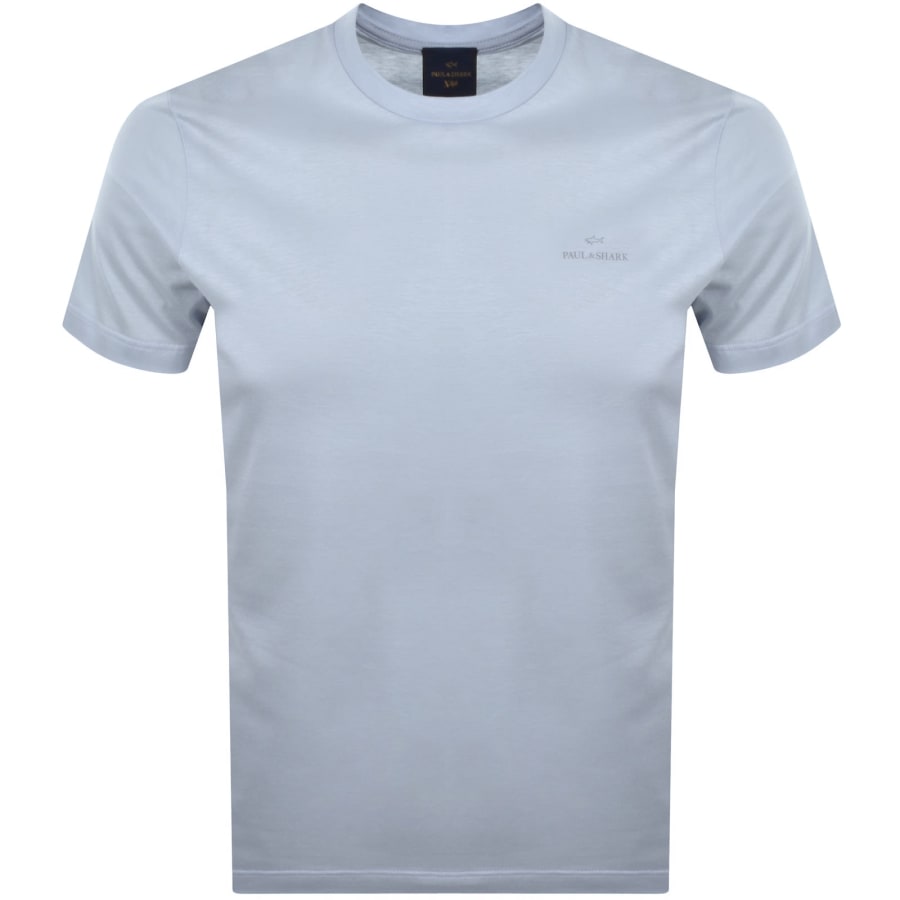 Image number 1 for Paul And Shark X-Soft Printed Logo T Shirt Blue