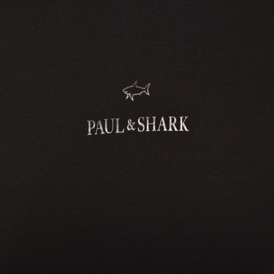 Image number 3 for Paul And Shark Printed Logo T Shirt Black