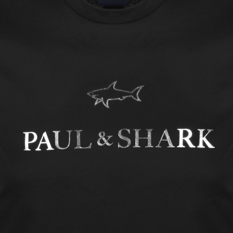 Image number 3 for Paul And Shark Printed Logo T Shirt Black