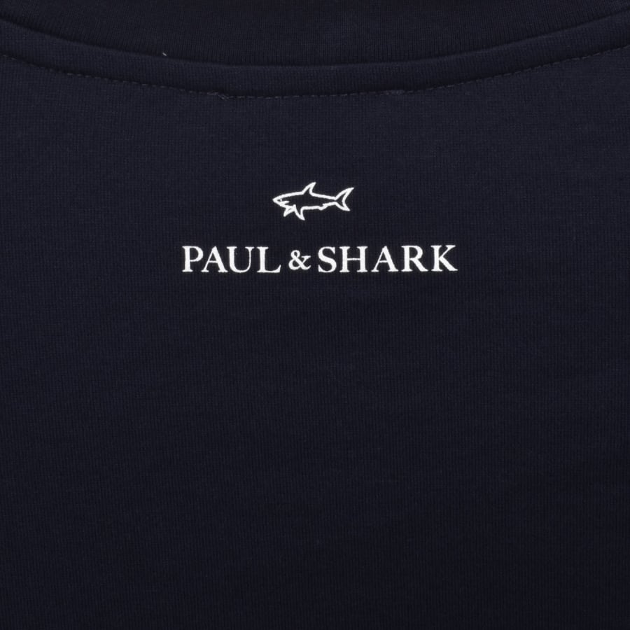 Image number 4 for Paul And Shark Logo T Shirt Navy