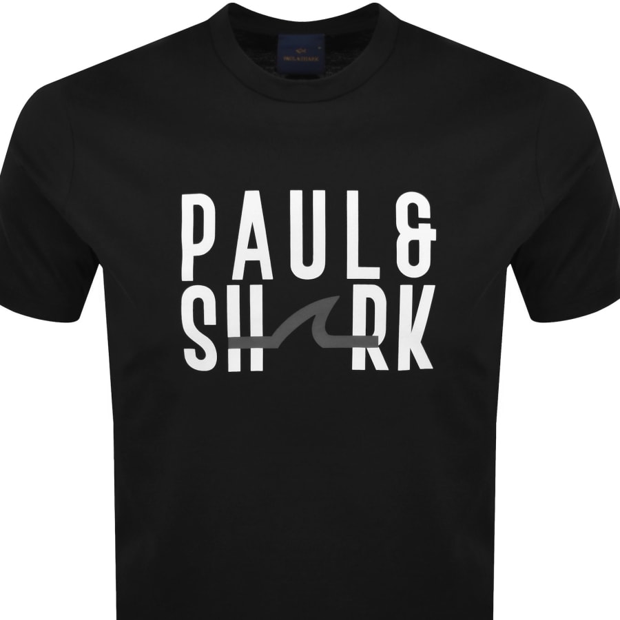 Image number 2 for Paul And Shark Logo T Shirt Black