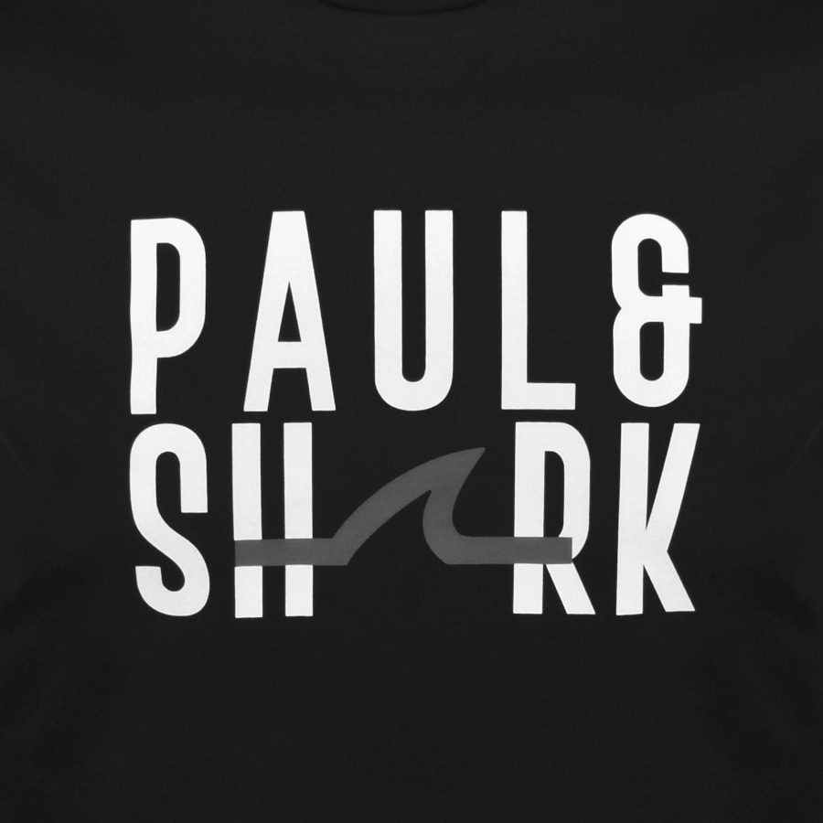 Image number 3 for Paul And Shark Logo T Shirt Black