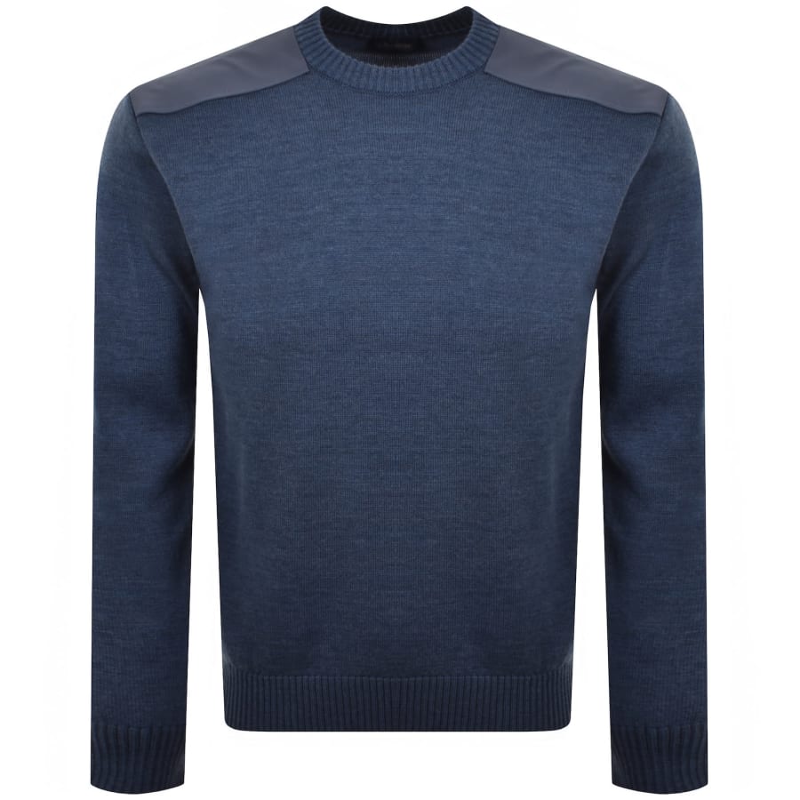 Image number 2 for Paul And Shark Typhoon Knit Jumper Blue