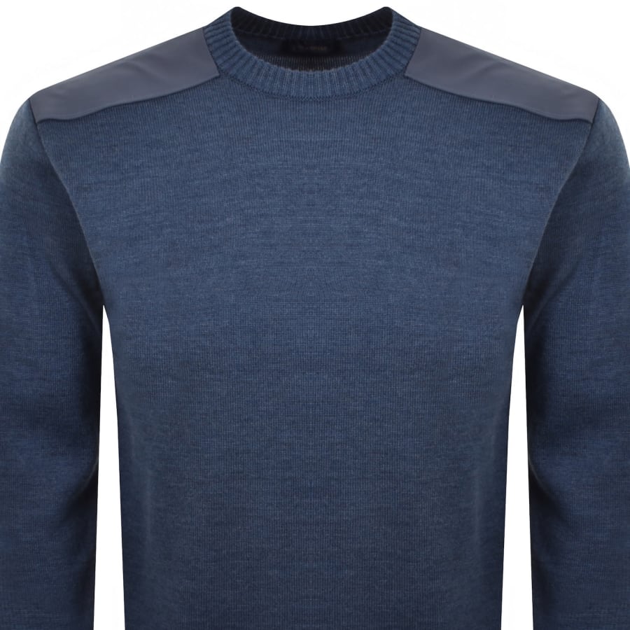 Image number 3 for Paul And Shark Typhoon Knit Jumper Blue