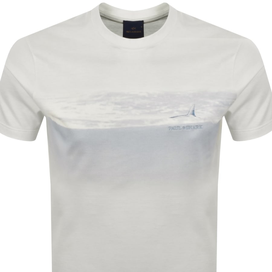 Image number 2 for Paul And Shark Graphic T Shirt White