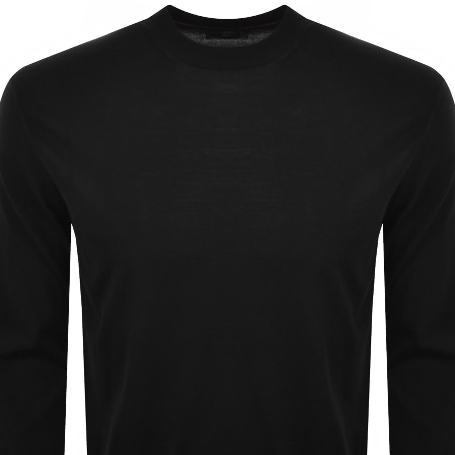 Image number 2 for Paul And Shark Merino Knit Jumper Black