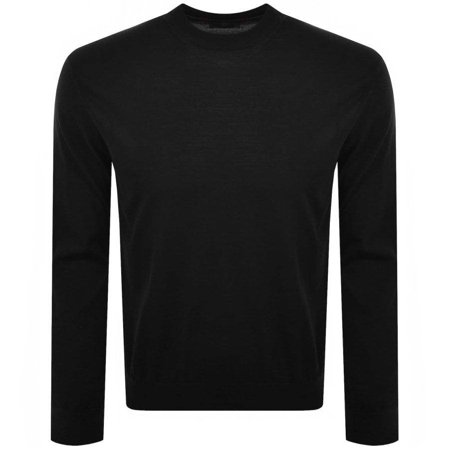 Image number 1 for Paul And Shark Merino Knit Jumper Black