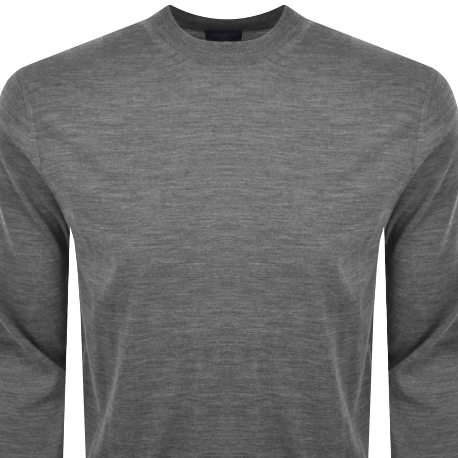 Image number 2 for Paul And Shark Merino Knit Jumper Grey