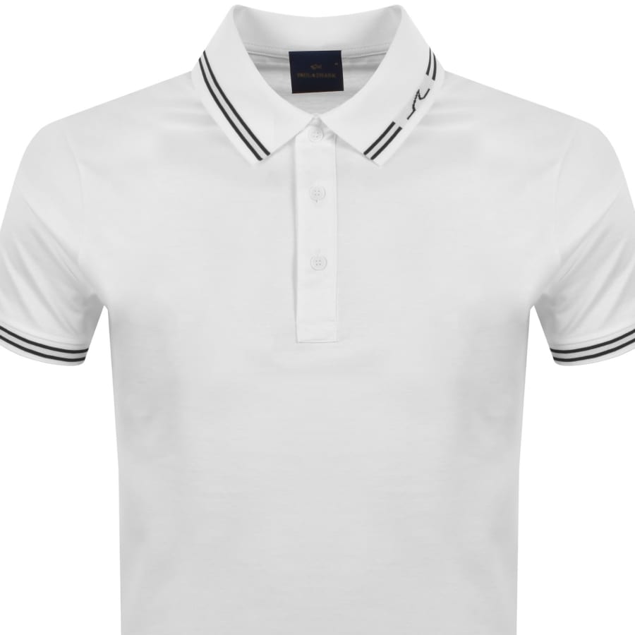 Image number 2 for Paul And Shark Logo Polo T Shirt White