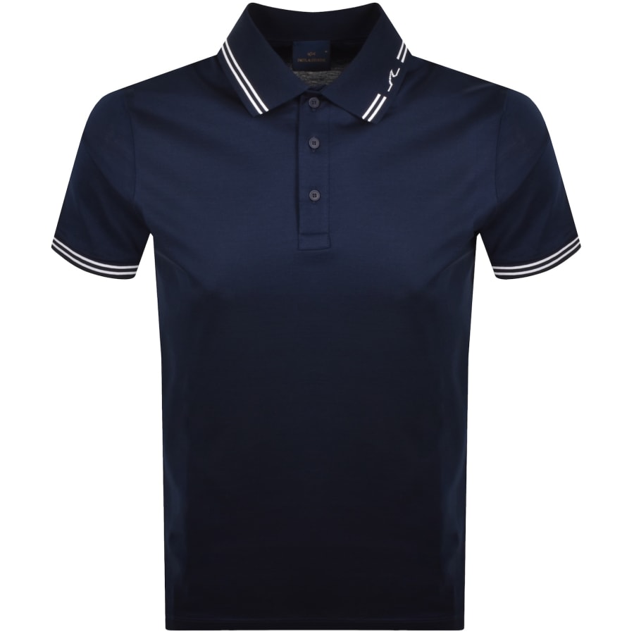 Image number 1 for Paul And Shark Logo Polo T Shirt Navy