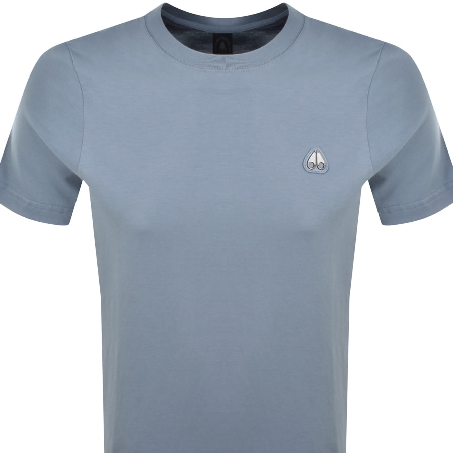 Image number 2 for Moose Knuckles Crescent T Shirt Blue