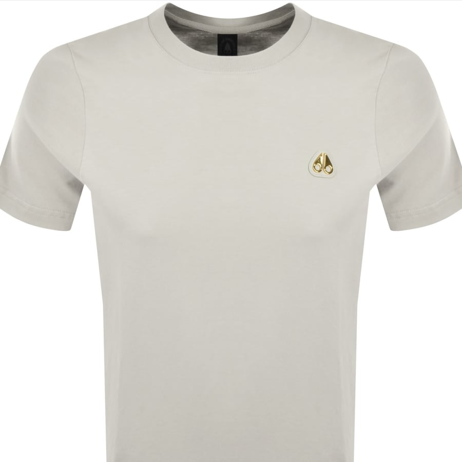 Image number 2 for Moose Knuckles Crescent Gold T Shirt Beige
