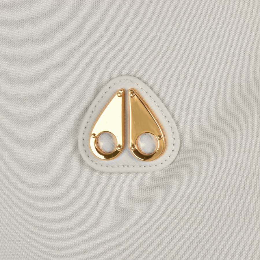 Image number 3 for Moose Knuckles Crescent Gold T Shirt Beige