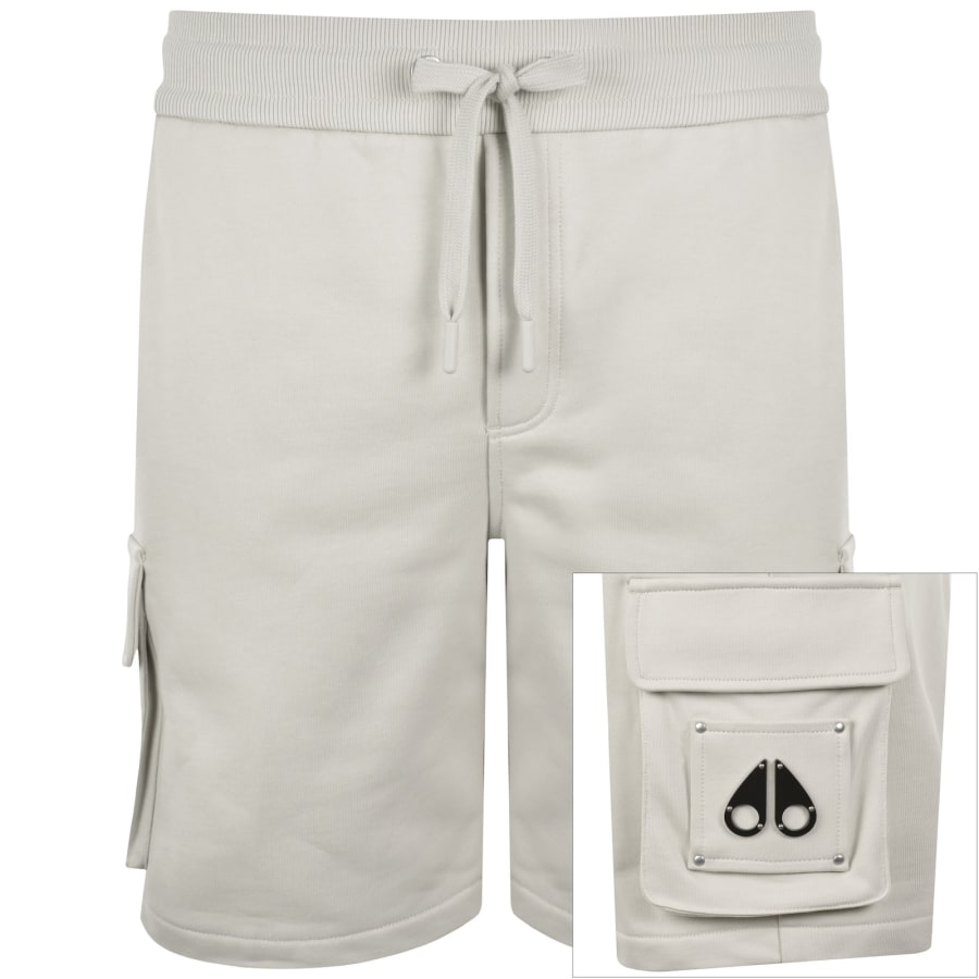 Image number 1 for Moose Knuckles Hartsfield Cargo Shorts Beige