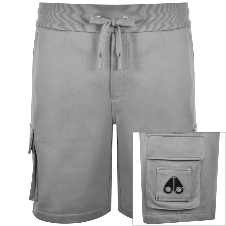 Image number 1 for Moose Knuckles Hartsfield Cargo Shorts Grey