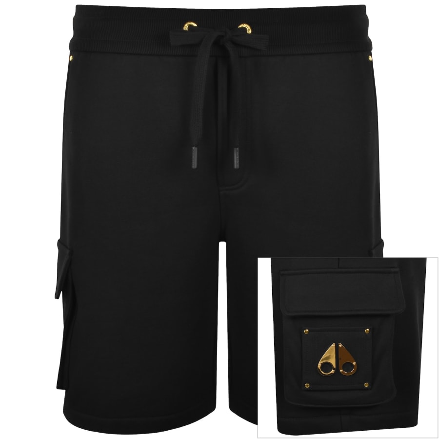 Image number 1 for Moose Knuckles Hartsfield Cargo Shorts Black